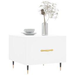 Berkfield Home Coffee Tables 2 pcs White 50x50x40 cm Engineered Wood - Size: 50 x 50 x 40 cm - thumbnail 3