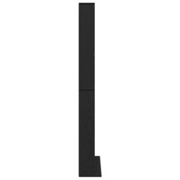 Berkfield Home CD Cabinet Black oak Engineered wood 101 x 23 x 177.5 cm Shelving - thumbnail 7