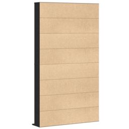 Berkfield Home CD Cabinet Black oak Engineered wood 101 x 23 x 177.5 cm Shelving - thumbnail 5