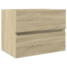 Berkfield Home 2 Piece Bathroom Furniture Set Ceramic & Engineered Wood in Brown - thumbnail 4