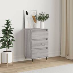 Berkfield Home Sideboard Grey Sonoma 40x35x70 cm Engineered Wood - Size: 40 x 35 x 70 cm - thumbnail 2