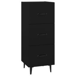 Berkfield Home Sideboard Black 34.5x34x90 cm Engineered Wood - thumbnail 2