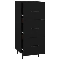 Berkfield Home Sideboard Black 34.5x34x90 cm Engineered Wood - thumbnail 6