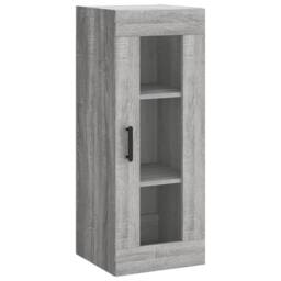 Berkfield Home Highboard Grey Sonoma 34.5x34x180 cm Engineered Wood - thumbnail 7