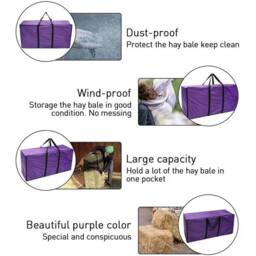 Nordara Hay Straw Bale Storage Bag in Purple - Size: 600mm - thumbnail 4
