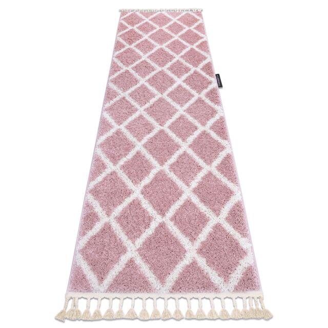 RugsX Berber Runner in Pink - Size: 70 cm x 200 cm - image 1
