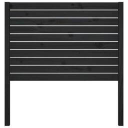 Berkfield Home Beautiful Bed Headboard Black 96x4x100 cm Solid Wood Pine - Size: 96 x 4 x 100 cm - thumbnail 1
