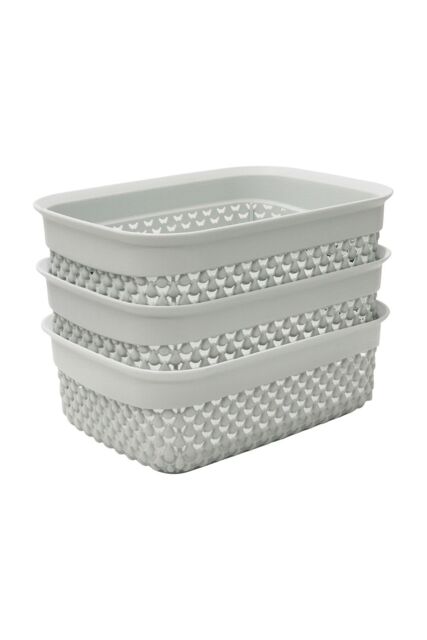 JVL Droplette 1.1L S/3 Storage - Ice Grey in Light Grey - Size: Small - image 1