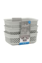 JVL Droplette 1.1L S/3 Storage - Ice Grey in Light Grey - Size: Small - thumbnail 4