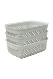 JVL Droplette 1.1L S/3 Storage - Ice Grey in Light Grey - Size: Small - thumbnail 1
