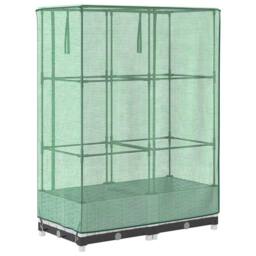 Berkfield Home Raised Bed with Greenhouse Cover Rattan Look 80x40x123 cm in White - Size: 80 x 40 x 123 cm - thumbnail 6