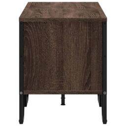 Berkfield Home TV Cabinet Brown Oak 122x34x41 cm Engineered Wood - Size: 122 x 34 x 41 cm - thumbnail 5