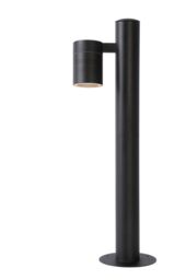 Lucide 'ARNE' Non Dimmable Rotatable Outdoor LED Bollard Pole Light GU10 in Black