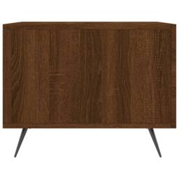 Berkfield Home Decorative Coffee Table Brown Oak 50x50x40 cm Engineered Wood - Size: 50 x 50 x 40 cm - thumbnail 7