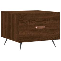 Berkfield Home Decorative Coffee Table Brown Oak 50x50x40 cm Engineered Wood - Size: 50 x 50 x 40 cm - thumbnail 3