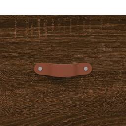 Berkfield Home Decorative Coffee Table Brown Oak 50x50x40 cm Engineered Wood - Size: 50 x 50 x 40 cm - thumbnail 9