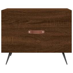 Berkfield Home Decorative Coffee Table Brown Oak 50x50x40 cm Engineered Wood - Size: 50 x 50 x 40 cm - thumbnail 5