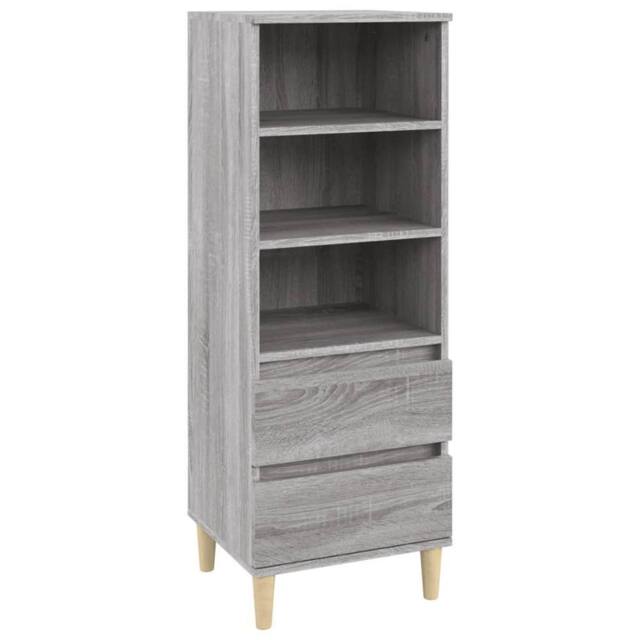 Berkfield Home Highboard Grey Sonoma 40x36x110 cm Engineered Wood - Size: 40 x 36 x 110 cm - image 1