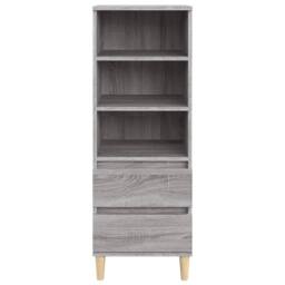 Berkfield Home Highboard Grey Sonoma 40x36x110 cm Engineered Wood - Size: 40 x 36 x 110 cm - thumbnail 3