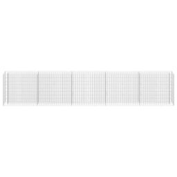 Berkfield Home Gabion Raised Bed Galvanised Steel 450x30x90 cm in Silver - Size: 450 x 30 x 90 cm - thumbnail 4