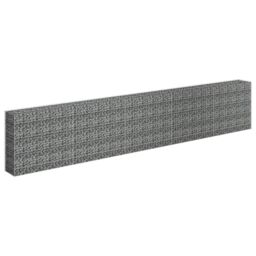 Berkfield Home Gabion Raised Bed Galvanised Steel 450x30x90 cm in Silver - Size: 450 x 30 x 90 cm - thumbnail 3