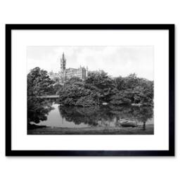 "Artery8 Landmark University Glasgow 1895 Scotland Framed Art Print in Grey - Size: W12"" x H16""" - thumbnail 1
