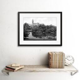 "Artery8 Landmark University Glasgow 1895 Scotland Framed Art Print in Grey - Size: W12"" x H16""" - thumbnail 2