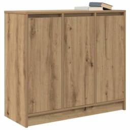Berkfield Home Sideboard Artisan Oak 85x34x76 cm Engineered Wood in Brown - Size: 85 x 34 x 76 cm - thumbnail 4