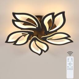 COMELY LED Ceiling Light, 45W Flower Dimmable ceiling light, Black Chandelier - thumbnail 1