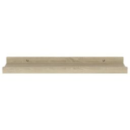 Berkfield Home Wall Shelves 2 pcs Sonoma Oak 40x9x3 cm in Brown - Size: 40 x 9 x 3 cm - thumbnail 5