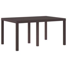Berkfield Home 7 Piece Garden Dining Set with Cushions Brown Poly Rattan - thumbnail 5