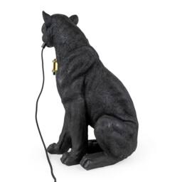 Madison & Mayfair Black Leopard Resin Lamp Base - thumbnail 2