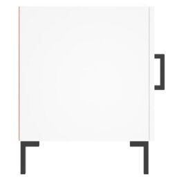 Berkfield Home Bedside Cabinets 2 pcs White 40x40x50 cm Engineered Wood - Size: 40 x 40 x 50 cm - thumbnail 5