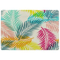 Benjamin Tate Design Multi Coloured Tropical Leaves Rug in Natural - Size: Large - thumbnail 1