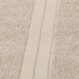 OHS Luxury Hand Towel 100% Cotton Bathroom in Beige - thumbnail 5