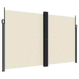 Berkfield Home Retractable Side Awning Cream 200x1000 cm - thumbnail 2