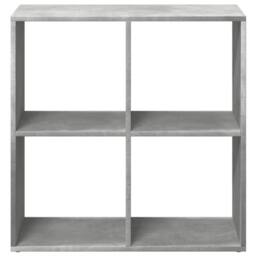 Berkfield Home Room Divider Bookcase Concrete Grey 69.5x29x69.5 cm Engineered Wood - thumbnail 5
