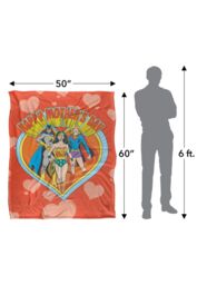 Warner Brothers Justice League Officially Licensed Silky Touch Super Soft Throw Blanket 152 x 127 cm in White - thumbnail 5