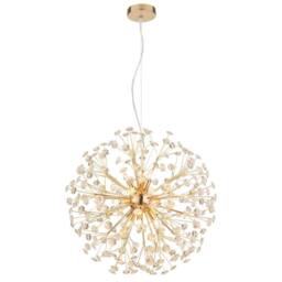 Netlighting Katrina Spherical Pendant Gold Colors K9 Crystals 9x G9 3000K - thumbnail 1