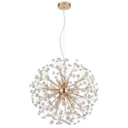 Netlighting Katrina Spherical Pendant Gold Colors K9 Crystals 9x G9 3000K - thumbnail 2