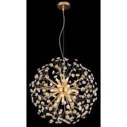 Netlighting Katrina Spherical Pendant Gold Colors K9 Crystals 9x G9 3000K - thumbnail 4