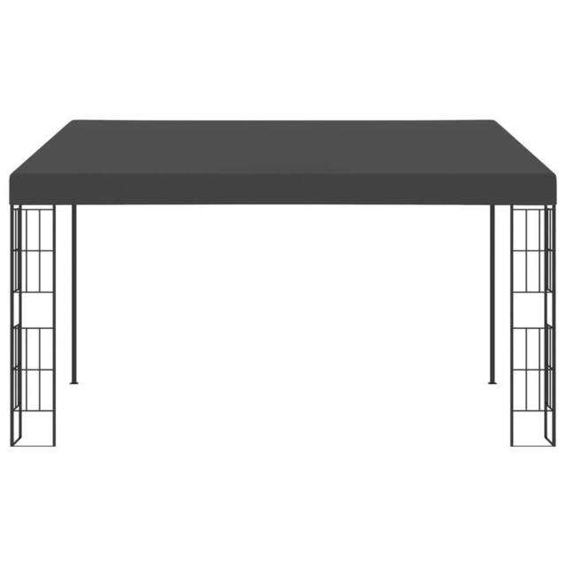 Berkfield Home Wall-mounted Gazebo 3x4 m Anthracite Fabric in Black - image 1