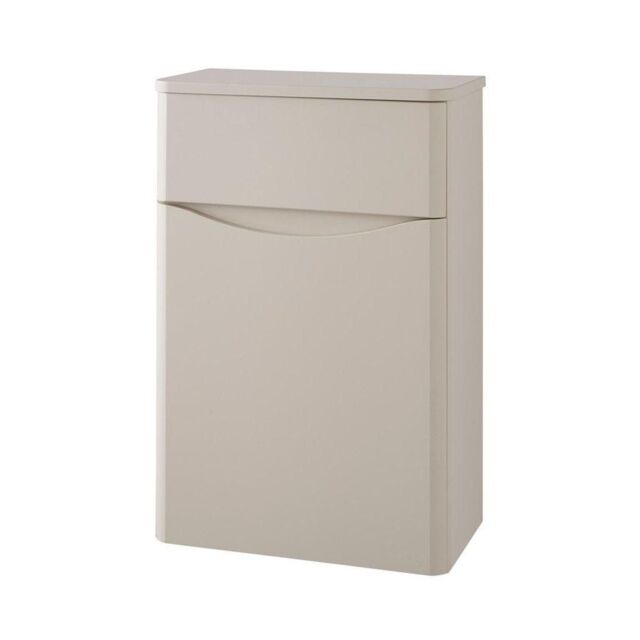 Clifton Cashmere Bathroom Back to Wall WC Toilet Unit 500mm Wide in Pale Grey - image 1