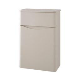 Clifton Cashmere Bathroom Back to Wall WC Toilet Unit 500mm Wide in Pale Grey - thumbnail 1