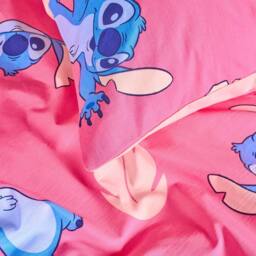 OHS Stitch Cotton Blend Bedding Set Duvet Cover with Pillowcase in Pink - Size: Single - thumbnail 4