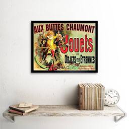 "Artery8 Aux Buttes Chaumont Jouets French Monicas Apartment Friends Framed Art in Green - Size: W12"" x H16""" - thumbnail 2