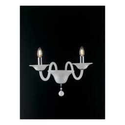 Netlighting SOFFIO Twin 2 Light Candle Wall Light White 47x36x30cm - Size: 47 x 36 x 30 cm - thumbnail 3