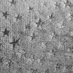OHS Star Fleece Duvet Cover Bedding Set Metallic Foil Pillowcase Quilt in Charcoal - Size: Single - thumbnail 5