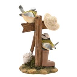 Country Living Blue Tits Welcome Sign - thumbnail 4