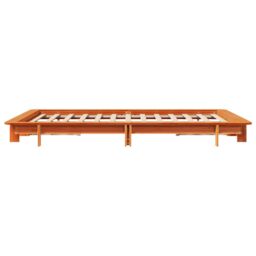 Berkfield Home Bed Frame without Mattress Wax Brown 120x200 cm Solid Wood Pine - Size: Small Double - thumbnail 5